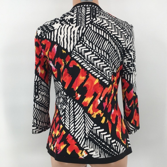 Joseph Ribkoff 2 Pc Set Printed Jacket & Tank Tap - Picture 9 of 10